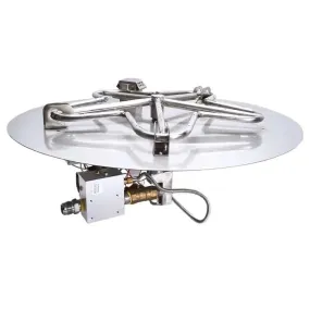 HPC Fire 42" Round Flat Pan Electronic Ignition Fire Pit Insert