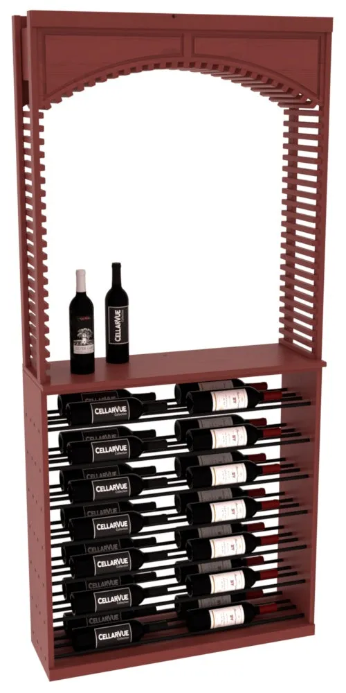 InstaCellar - 35" Cellar Arch / Horizontal Display Combo - Black Metal Rods