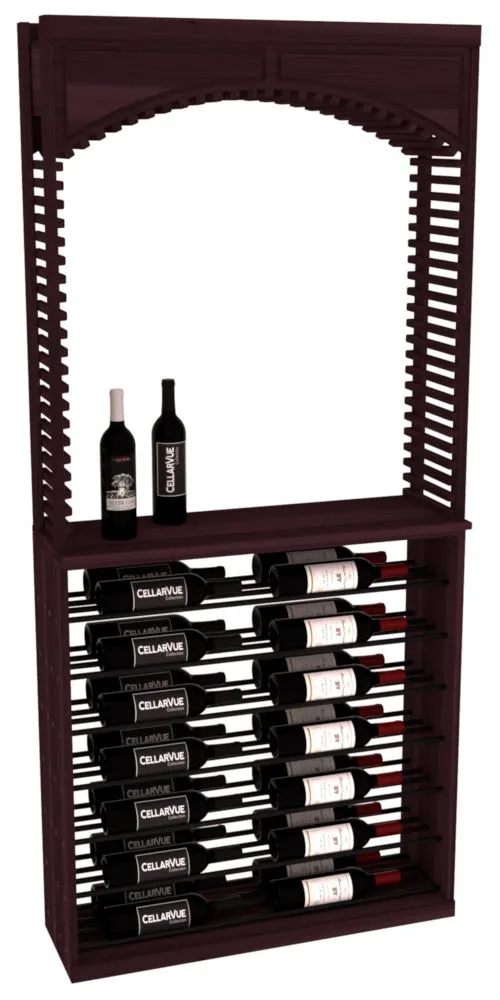 InstaCellar - 35" Cellar Arch / Horizontal Display Combo - Black Metal Rods