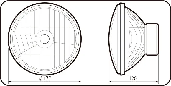 IPF 7" MULTI REFLECTOR HEADLIGHT FOR THAR (SINGLE)