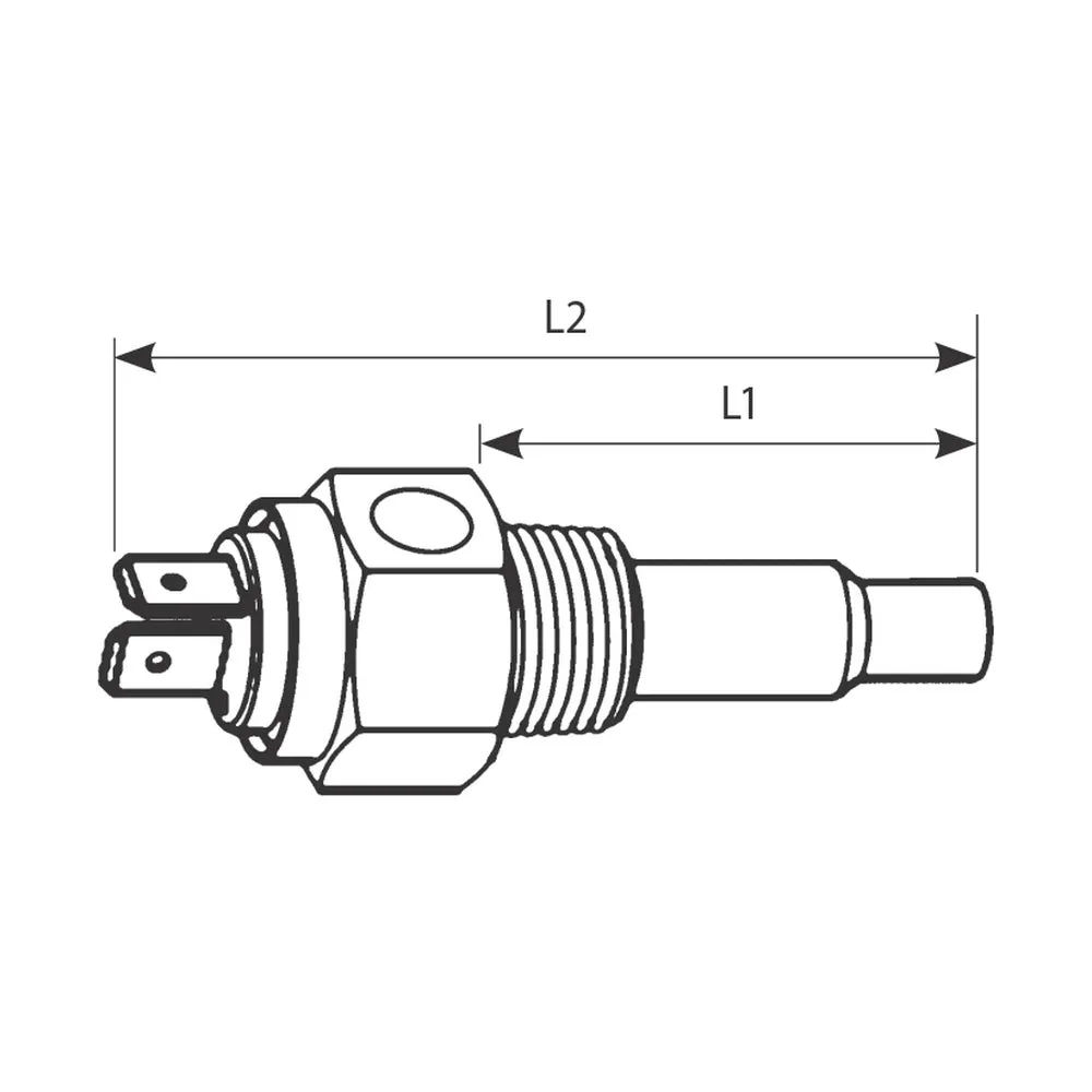 KUS 120C 5/8" Water Temperature Sender with Alarm