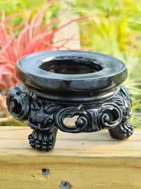 Large Black Crystal Stand