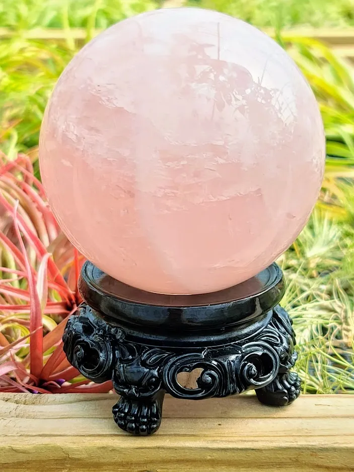 Large Black Crystal Stand