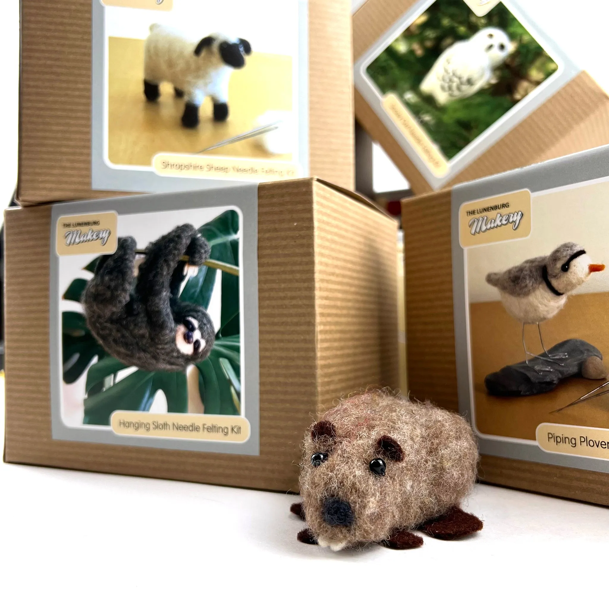 Lunenburg Makery Sculptural Needle Felting Kits