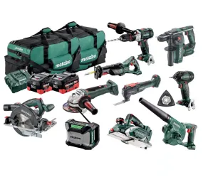 Metabo 18V 10 Piece 10.0Ah Combo (AU69000120)