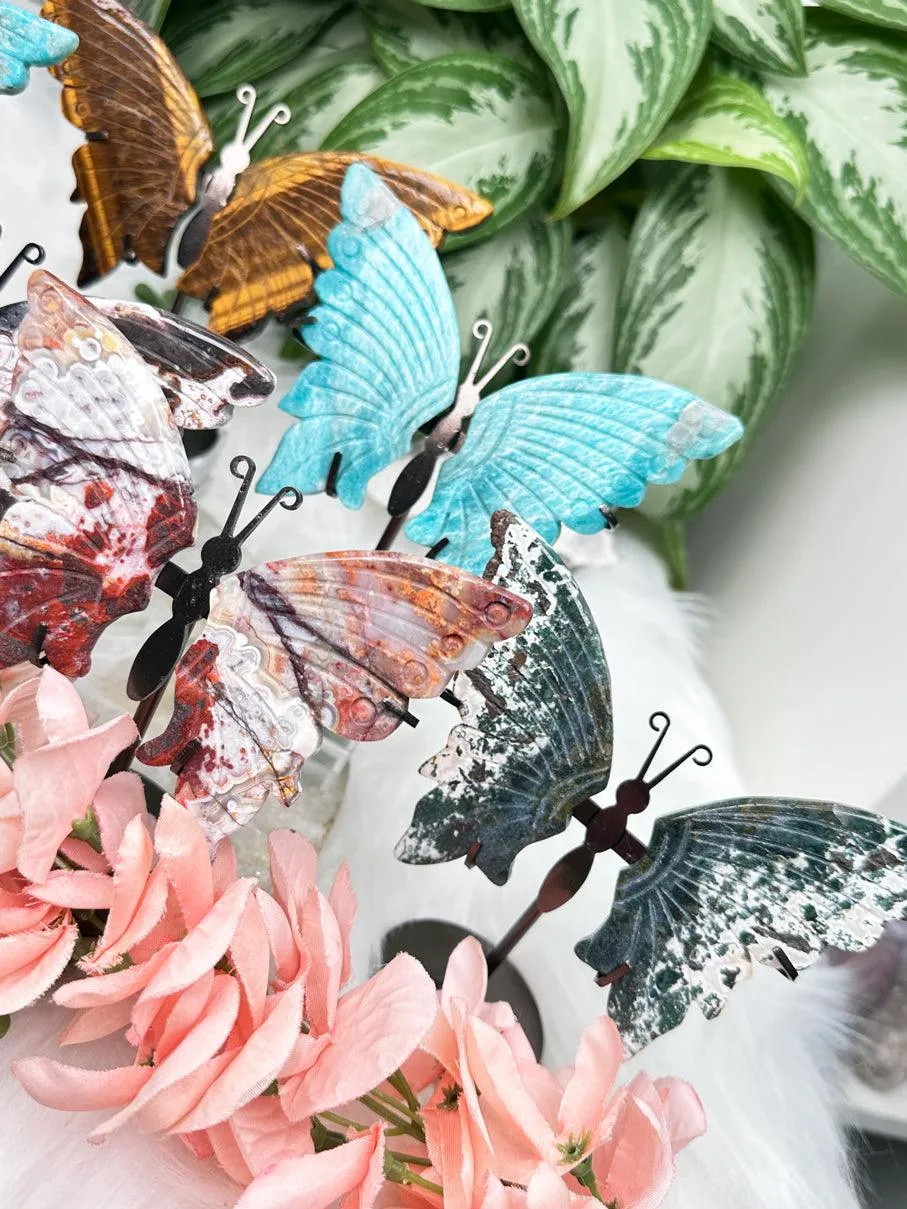 Metal Crystal Butterfy Displays
