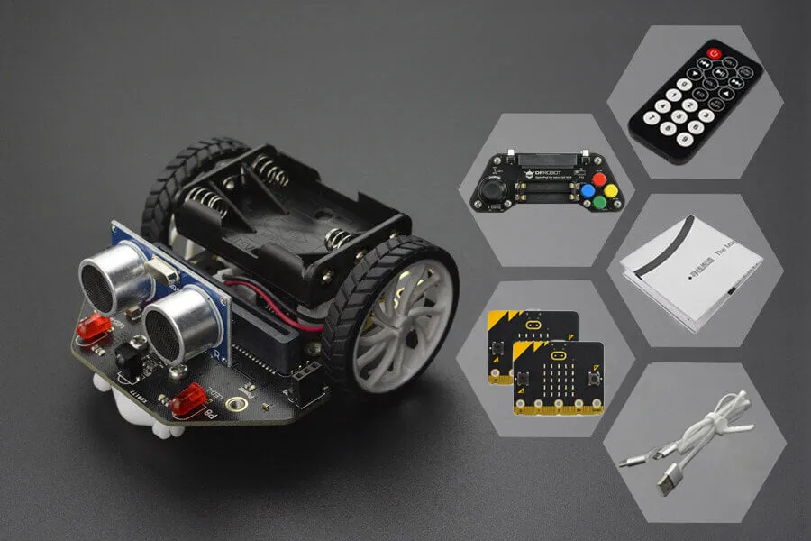 micro: Maqueen Lite(with micro:bit V2/ micro:Gamepad/IR Remote Controller)