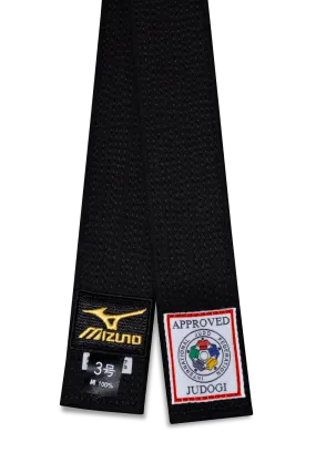 Mizuno Gold Deluxe IJF Approved Black Belt