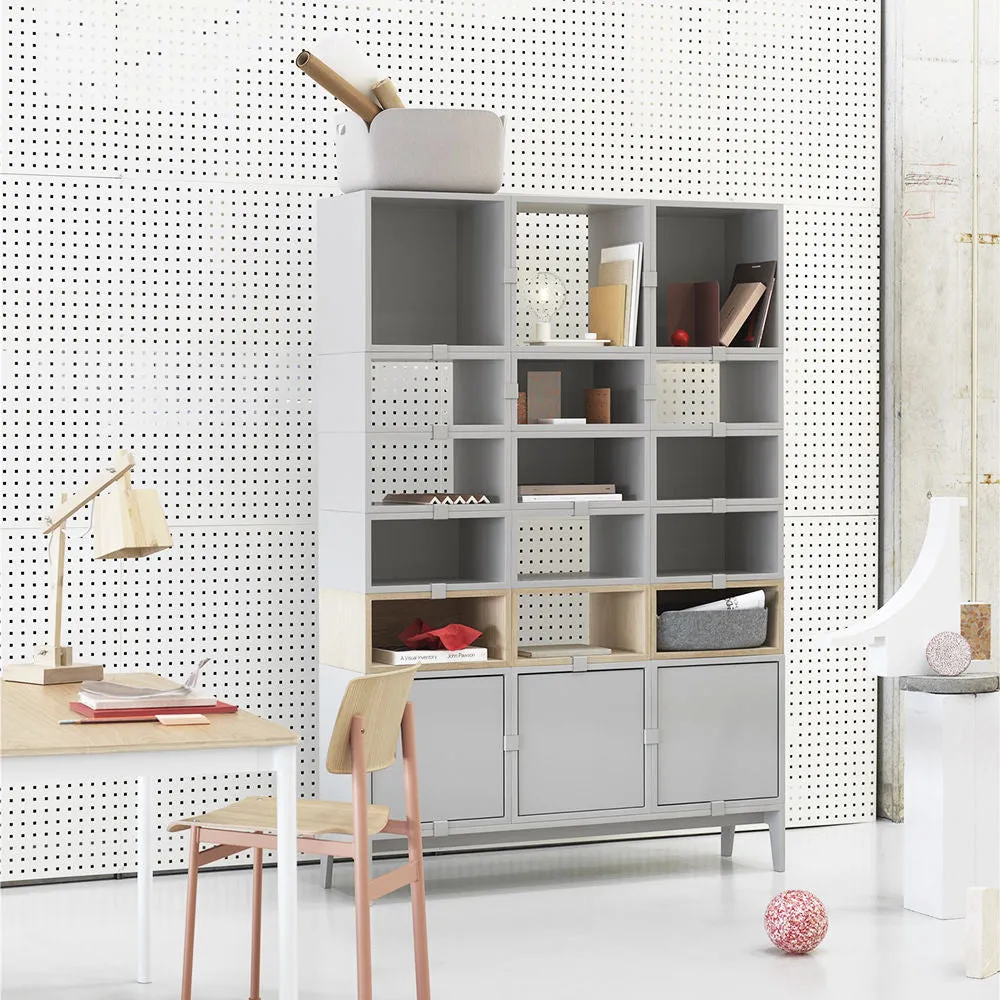muuto | stacked storage system | podium | light grey - DC