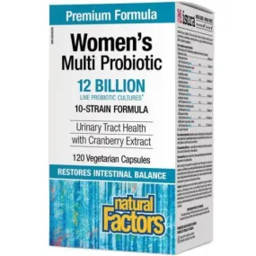 Natural Factors Women's Multi Probiotic 12 Billion 120 Veggie Caps