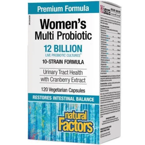 Natural Factors Women's Multi Probiotic 12 Billion 120 Veggie Caps