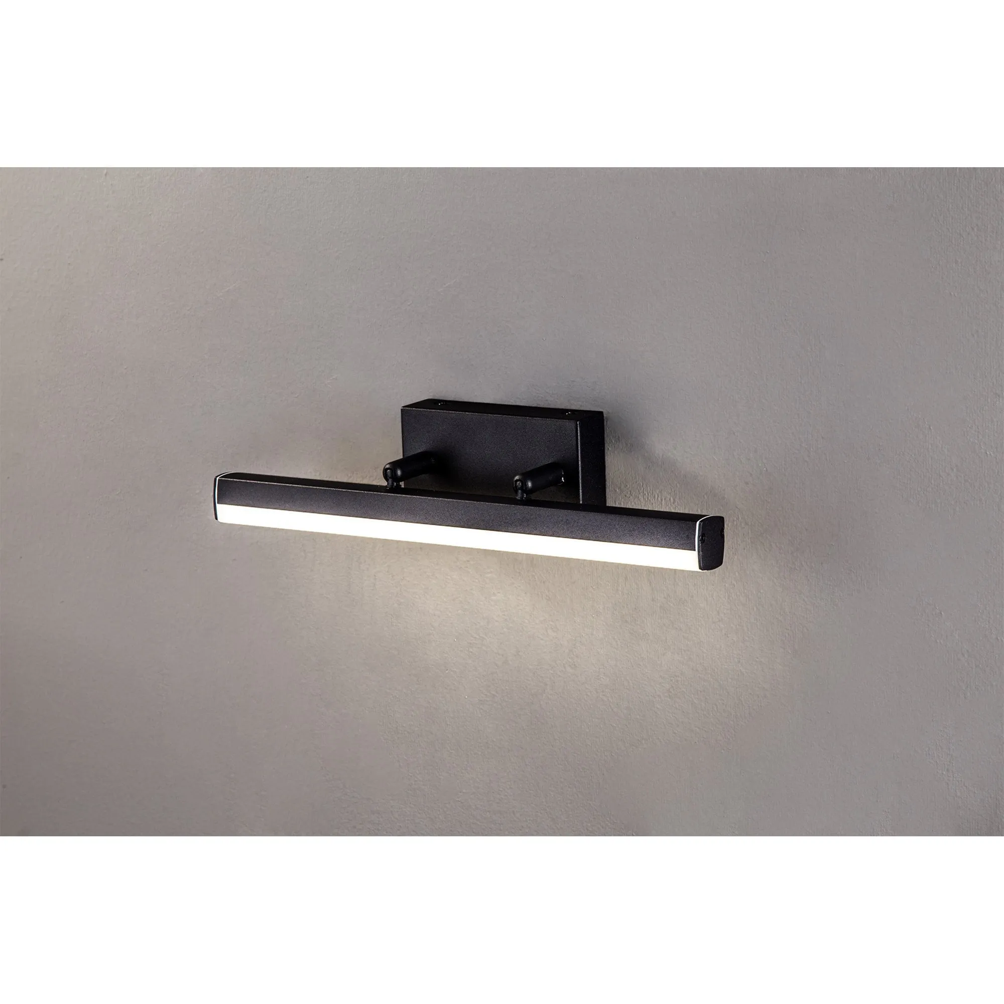 Nelson Lighting NL82119 Alfie Bathroom LED Wall Lamp Small Adjustable Sand Black
