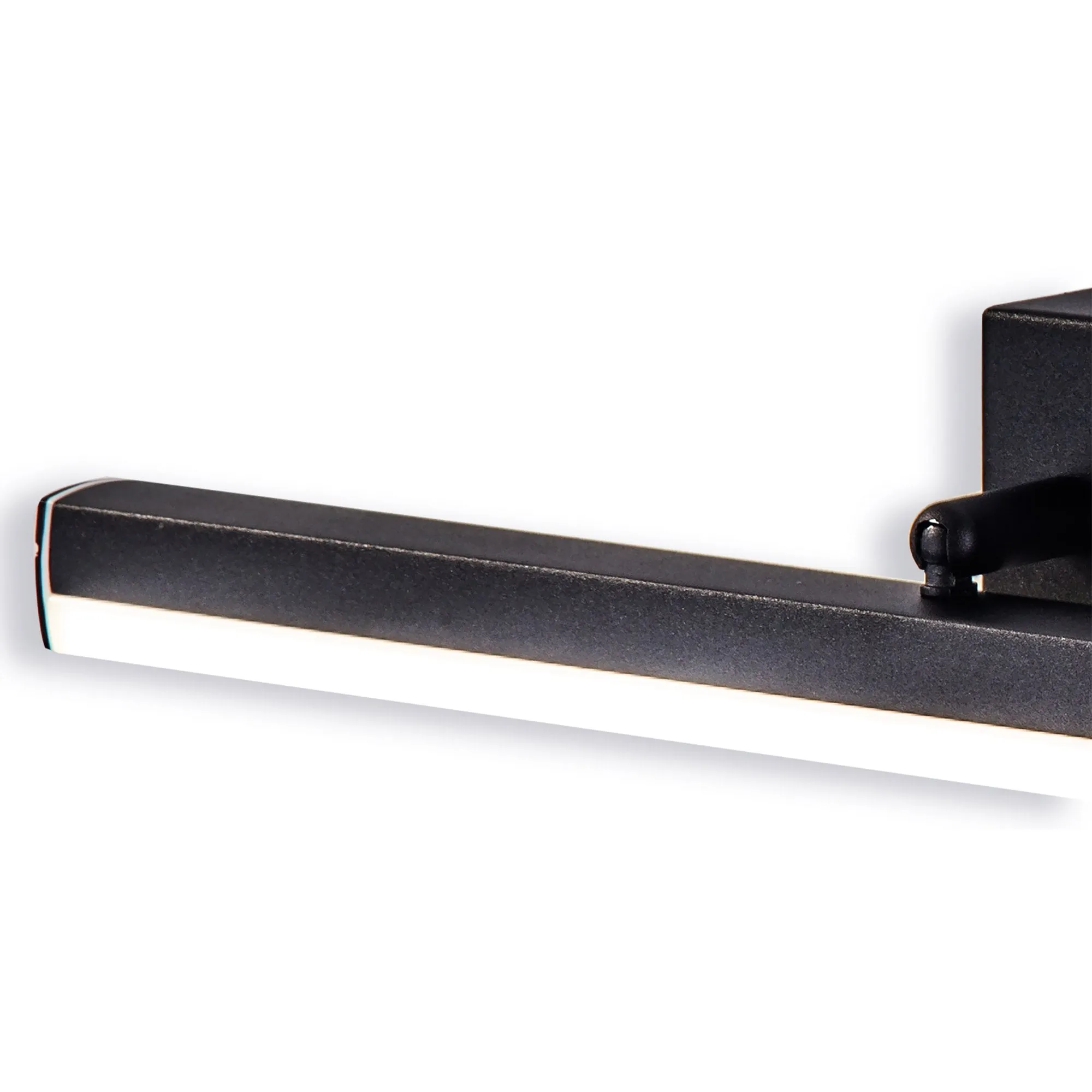 Nelson Lighting NL82129 Alfie Bathroom LED Wall Lamp Medium Adjustable Sand Black