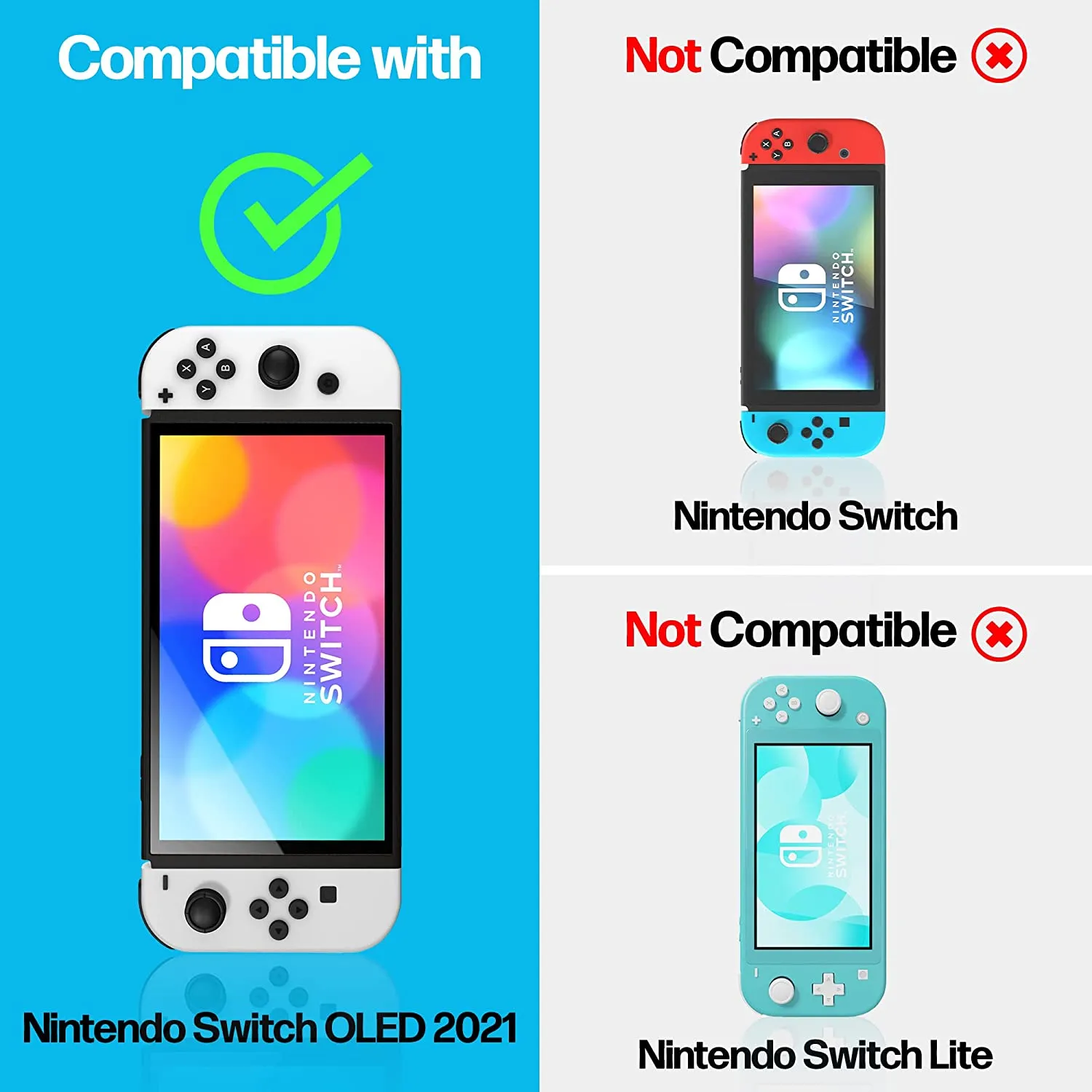 Nintendo Switch OLED 2021 Tempered Glass Screen Protector [2-Pack]