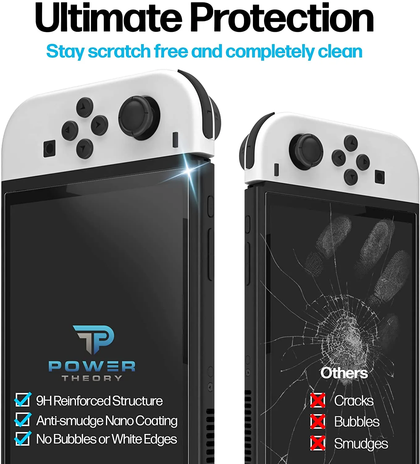 Nintendo Switch OLED 2021 Tempered Glass Screen Protector [2-Pack]