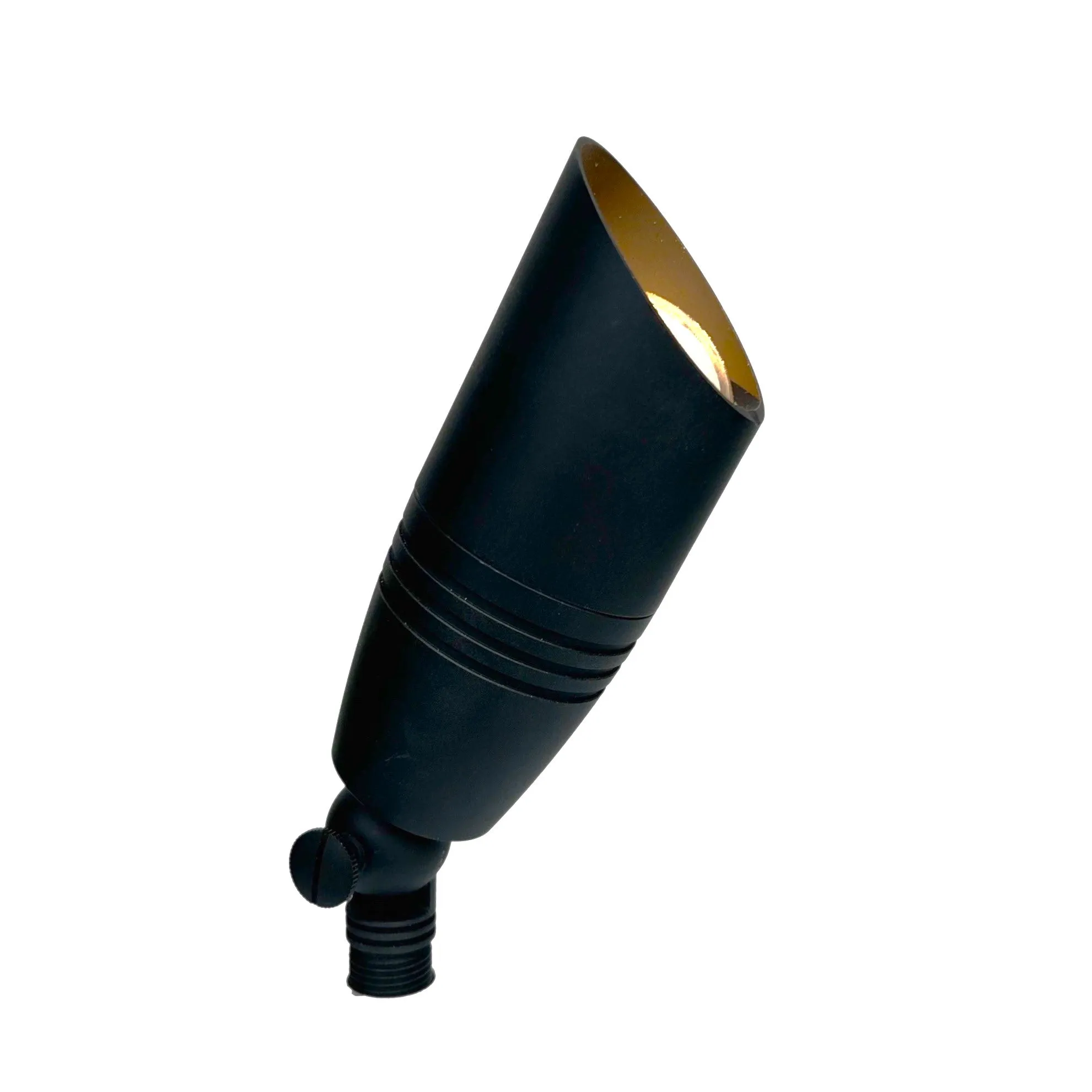 Noir Panora Solid Cast Brass Directional Spot Light - Black