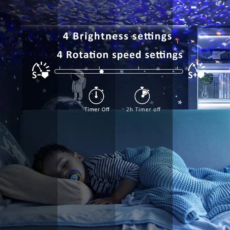 Ocean Starry Night Light Projection Light Thanksgiving Christmas New Year Gift