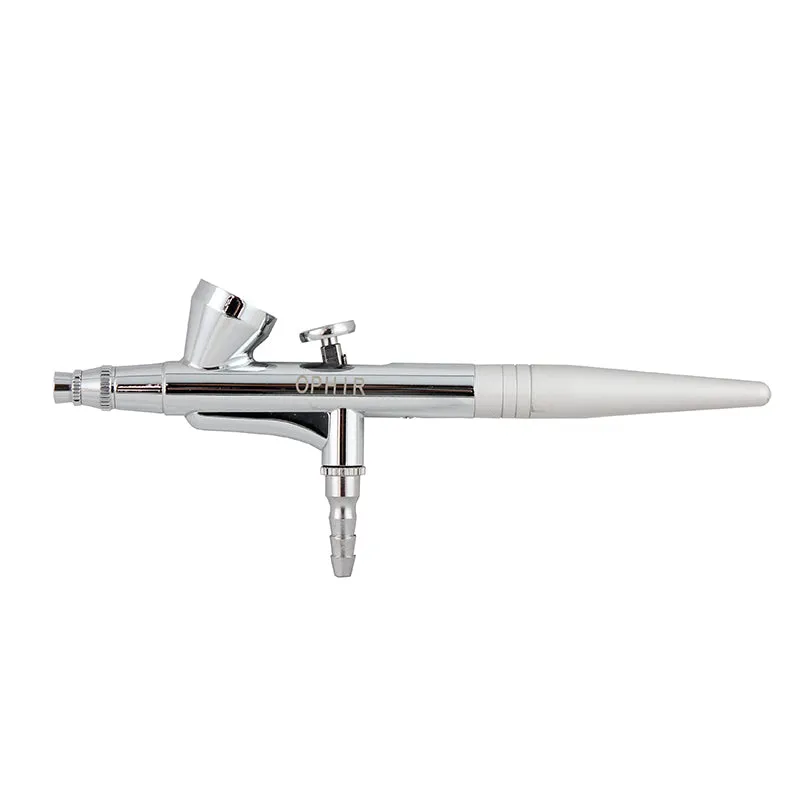 OPHIR 0.3mm Single-Action Airbrush Set with Mini Air Compressor for Body Art Tattoo Model Hobby Painting