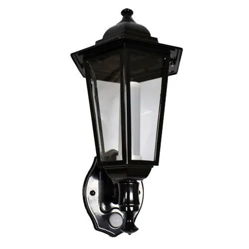 P-Lux LED Traditional Hi-Lo Black Wall Lantern