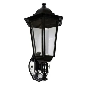 P-Lux LED Traditional Hi-Lo Black Wall Lantern
