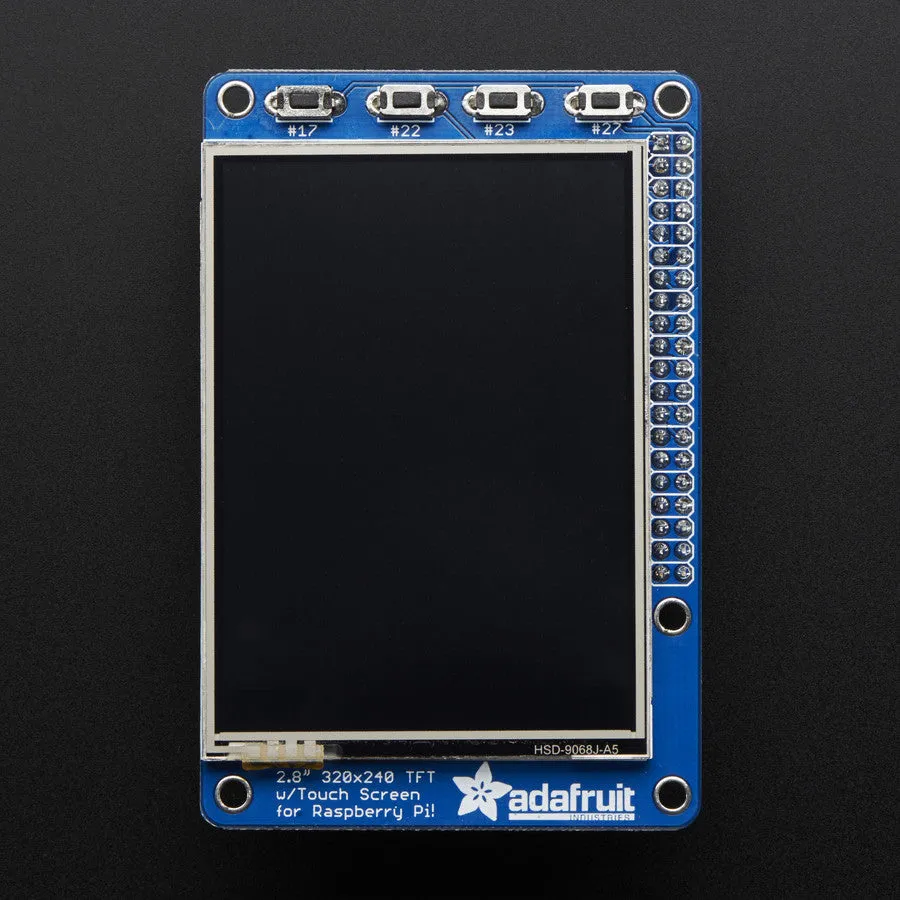 PiTFT Plus Assembled 320x240 2.8" TFT   Resistive Touchscreen