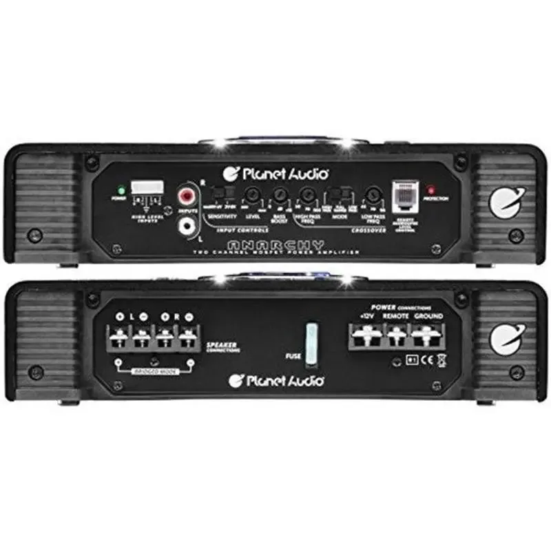 Planet Audio AC1200.2 2-Channel 1000 Watt Car Amplifier with Remote