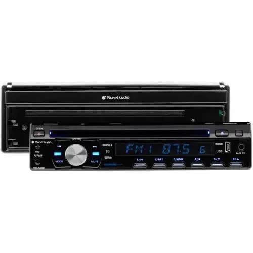 Planet Audio P9759B 1-DIN 7" Touchscreen Bluetooth DVD CD Car Receiver