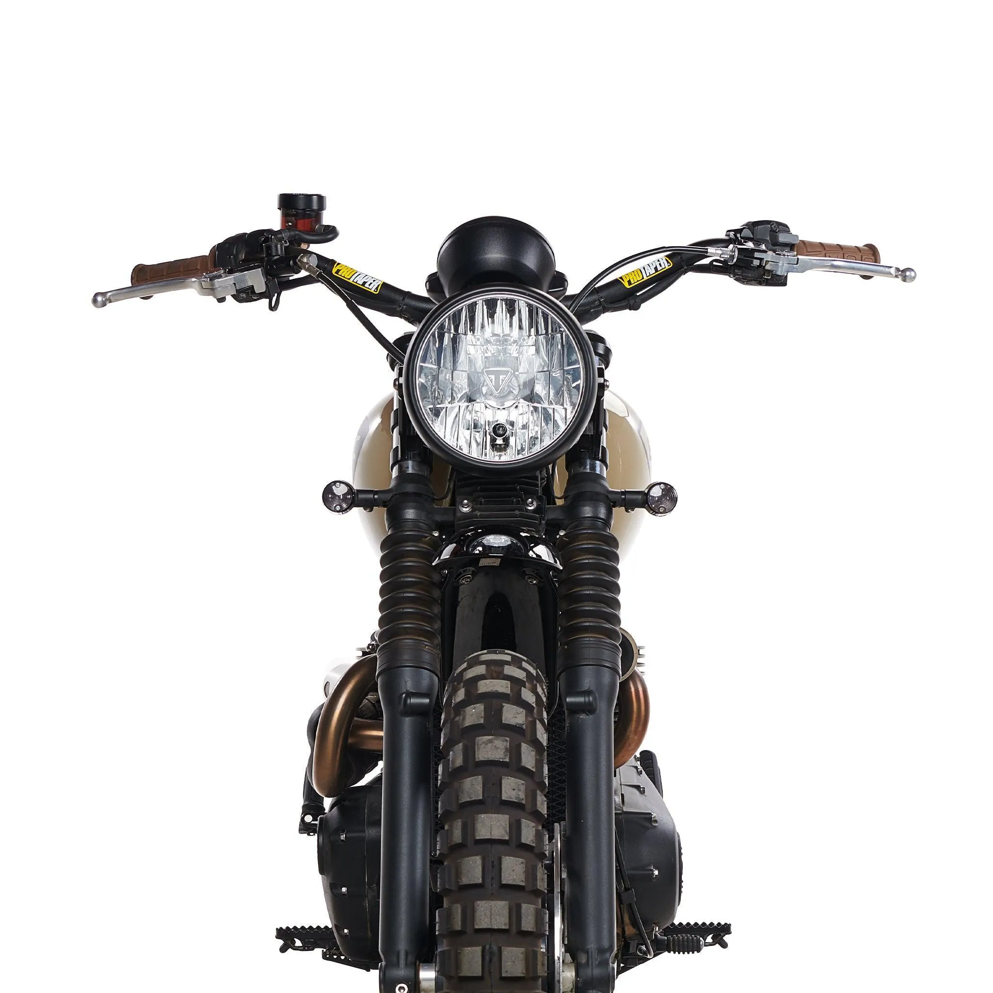 Plug & Play Retro Turn Signals for Triumph Bonneville & T100 / Bonneville SE (2001-2016) | Front Stock Location
