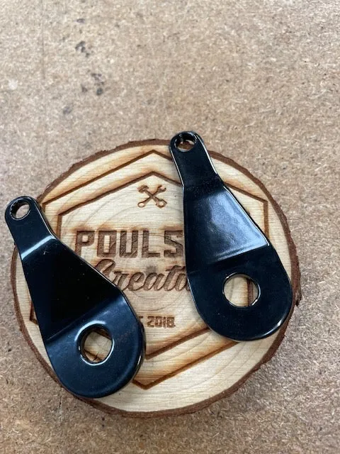 Poulson - Triumph Bobber rear frame LED light brackets - Kellerman Atto