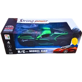 R/C Model Sports Car - 1:10 Scale High-Speed Remote Control Car with LED Lights (Ages 4 )