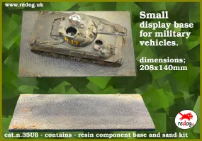 Redog 1/35 Small display base for military vehicles model kits /U6