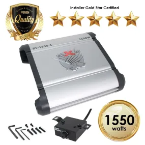 SoundXtreme ST-1550.1 Monoblock Amplifier 1 Ohm Stable 1550 W w/ Remote Level Control