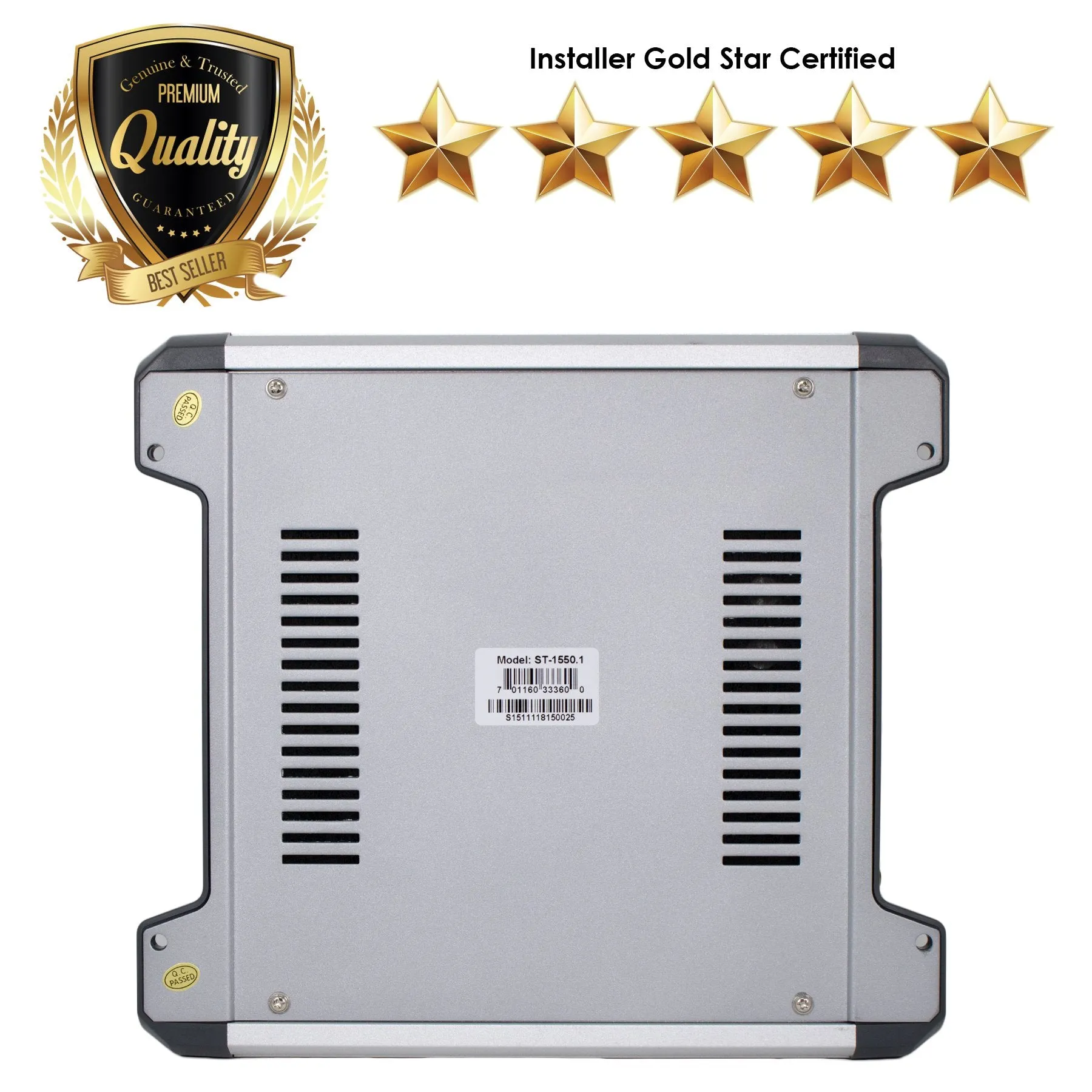 SoundXtreme ST-1550.1 Monoblock Amplifier 1 Ohm Stable 1550 W w/ Remote Level Control