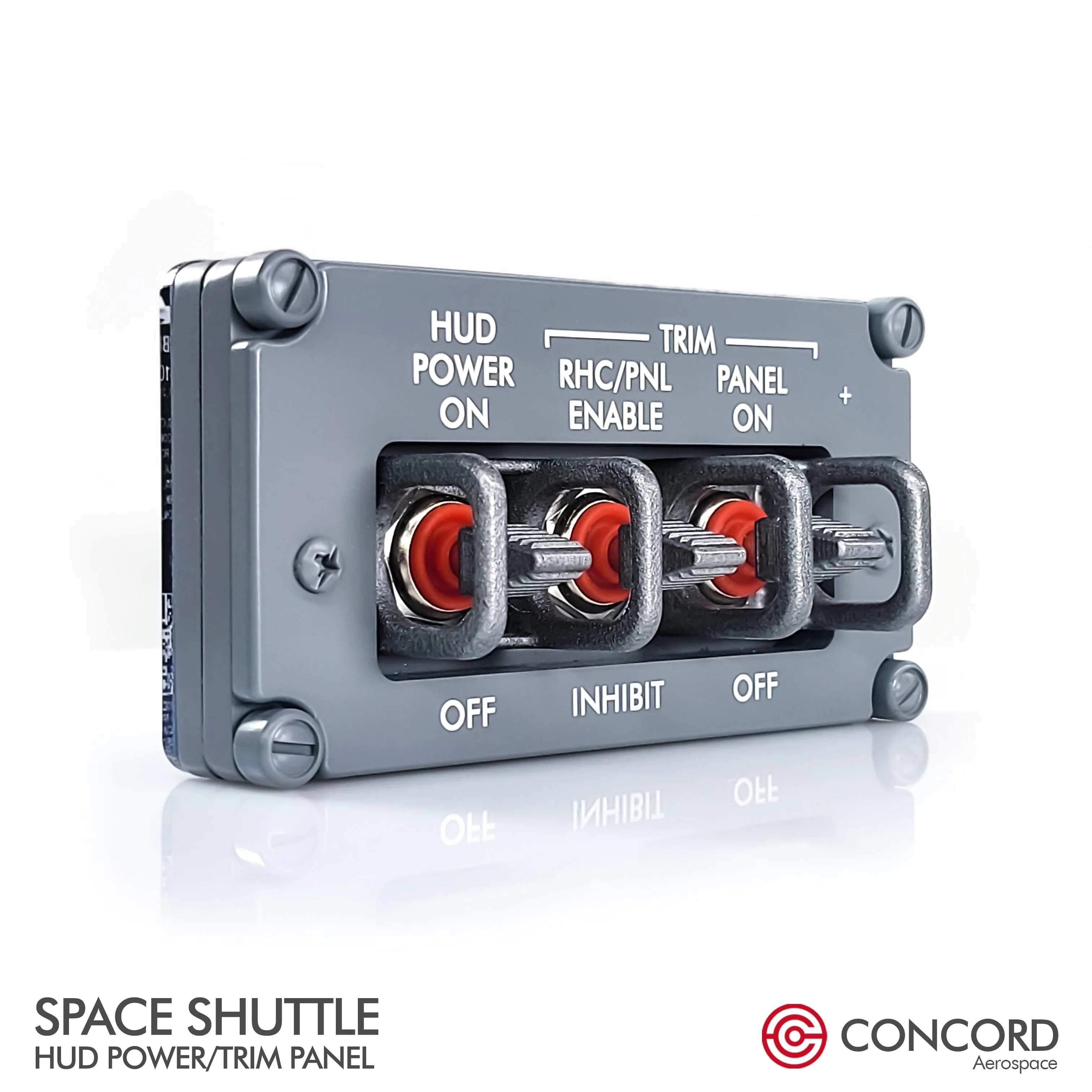 SPACE SHUTTLE FLIGHTDECK PANEL - HUD POWER / TRIM