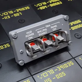 SPACE SHUTTLE FLIGHTDECK PANEL - HUD POWER / TRIM