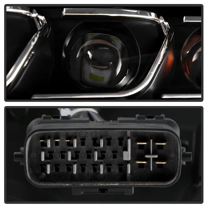 Spyder LED Projectile Headlights Lexus IS250 IS350 (11-13) Factory Xenon/HID Model [Apex  Series - Sequential LED Turn Signal] Black