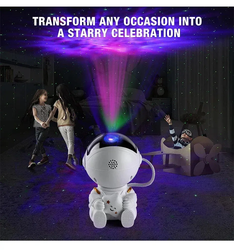 Star Projector Galaxy Night Light Astronaut