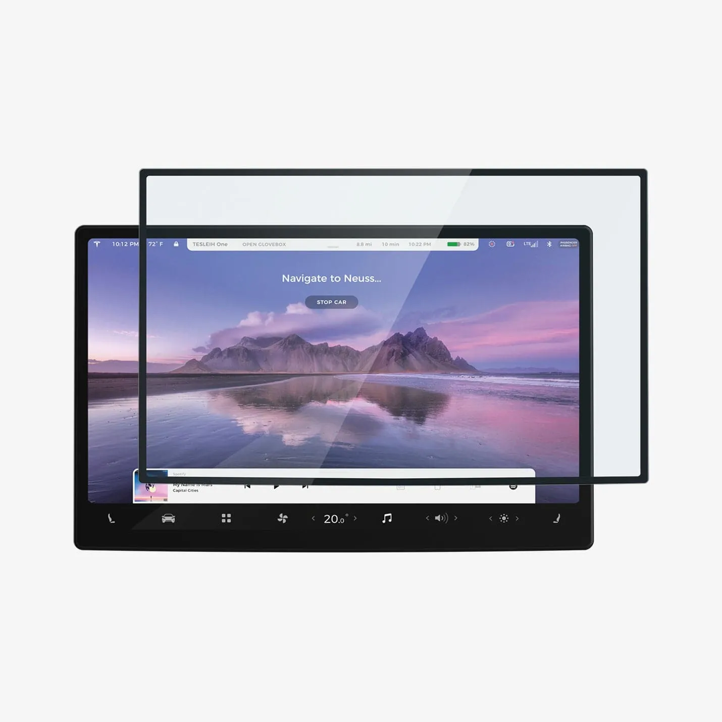 Tesla Models - Screen Protector GLAS.tR EZ Fit | Anti-Glare