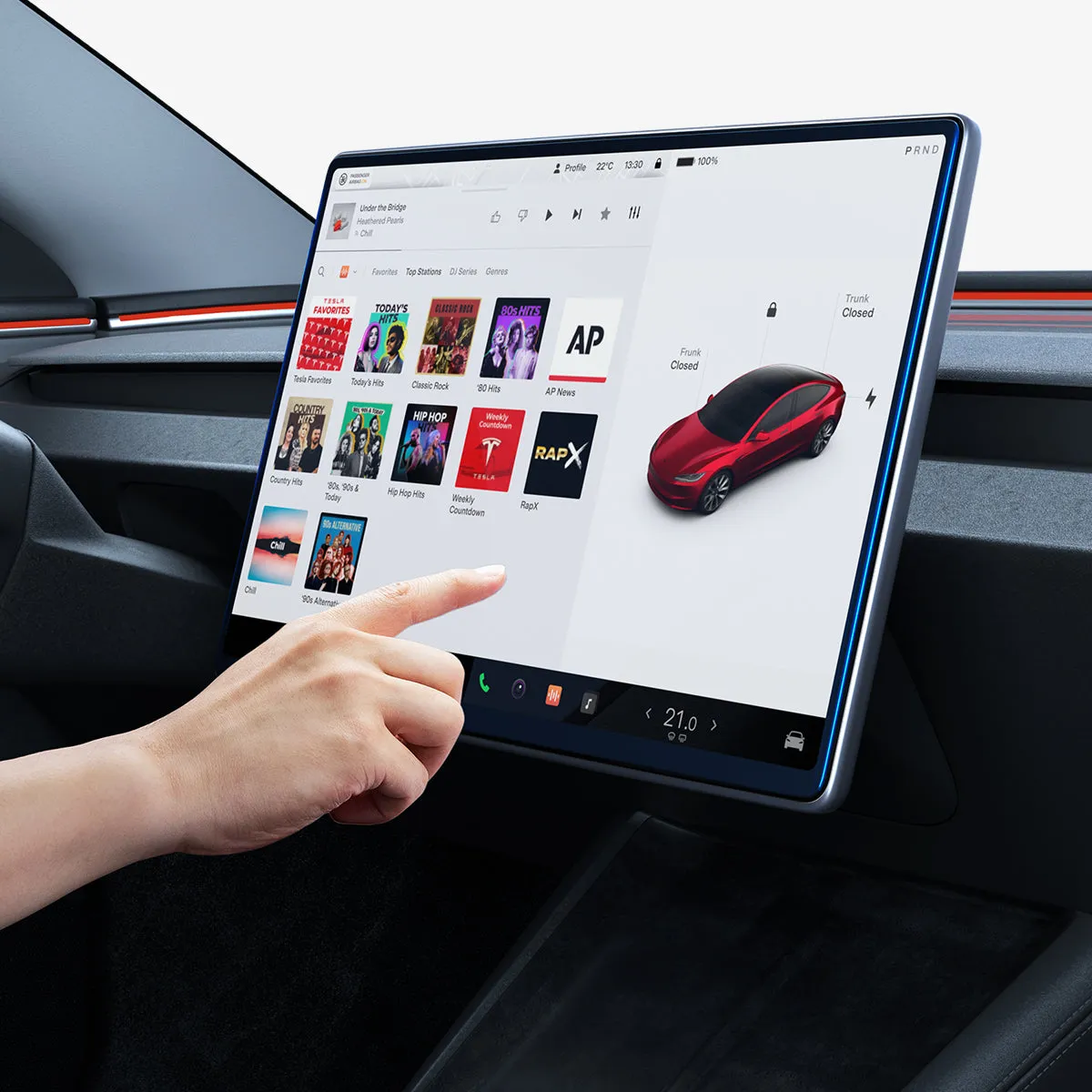 Tesla Models - Screen Protector GLAS.tR EZ Fit | Anti-Glare