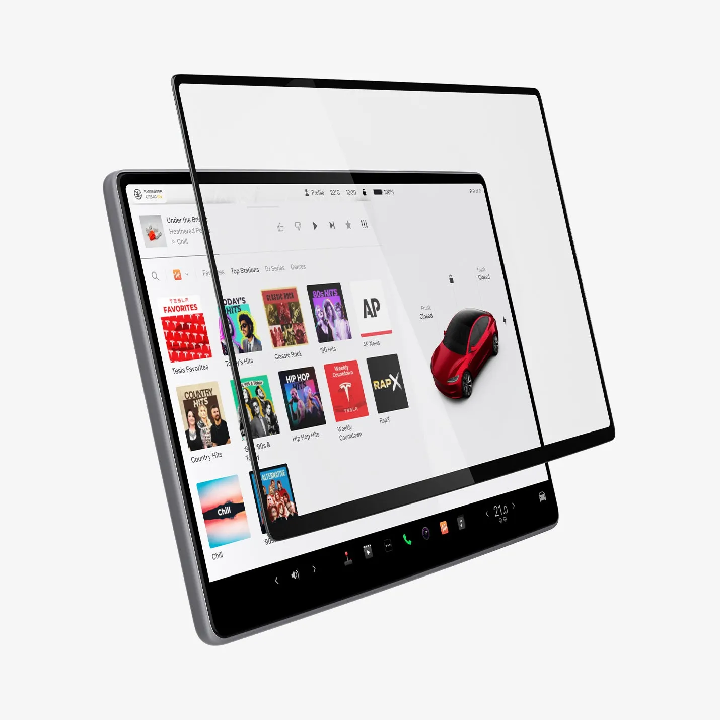 Tesla Models - Screen Protector GLAS.tR EZ Fit | Anti-Glare