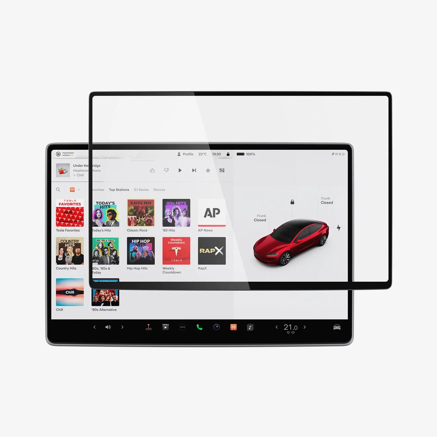 Tesla Models - Screen Protector GLAS.tR EZ Fit | Anti-Glare