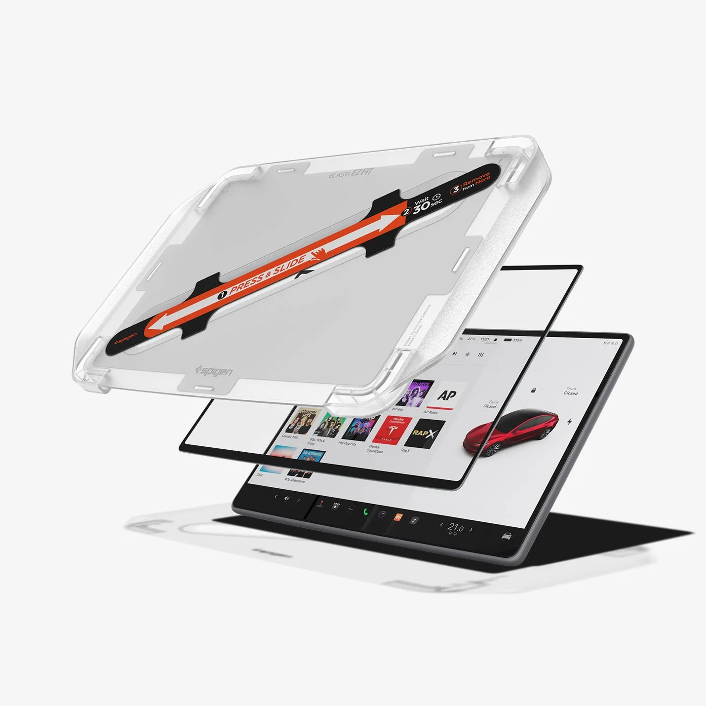 Tesla Models - Screen Protector GLAS.tR EZ Fit | Anti-Glare