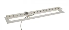 The Outdoor Greatroom Company 120 Inch Linear Crystal Fire Plus Gas Burner Kit BP12120DSING-A