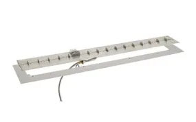 The Outdoor Greatroom Company 24 Inch Linear Crystal Fire Plus Gas Burner Kit BP1224DSING-A