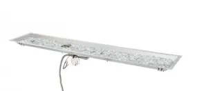 The Outdoor Greatroom Company 84 Inch Linear Crystal Fire Plus Gas Burner Kit BP1284DSING-A