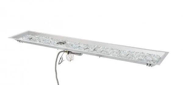 The Outdoor Greatroom Company 84 Inch Linear Crystal Fire Plus Gas Burner Kit BP1284DSING-A