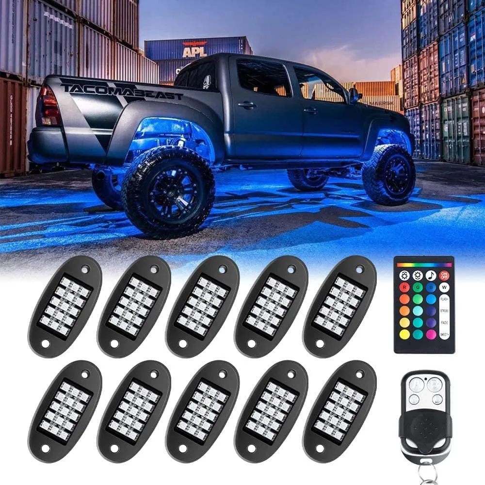 Underglow Light LED Rock Light Waterproof Music Lighting Kit