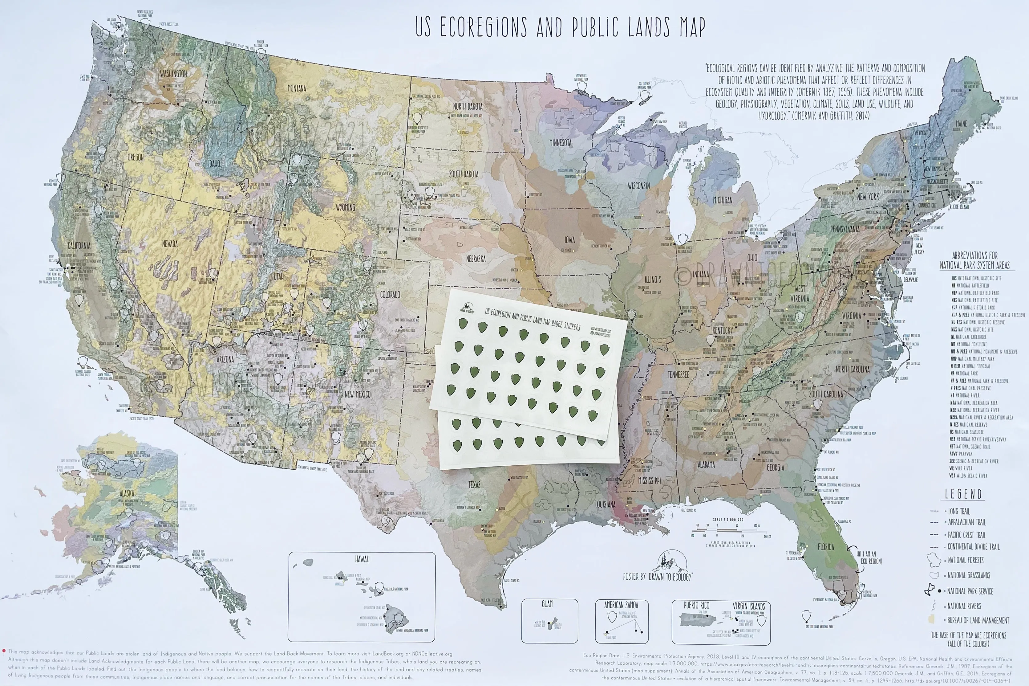 US Eco Region Public Lands Map