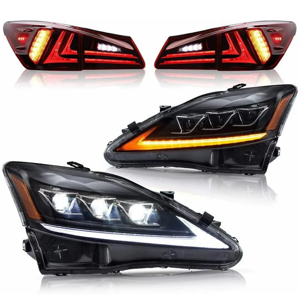 VLAND Headlights and Taillights For Lexus IS250/IS350 2006-2012 ISF 2008-2014