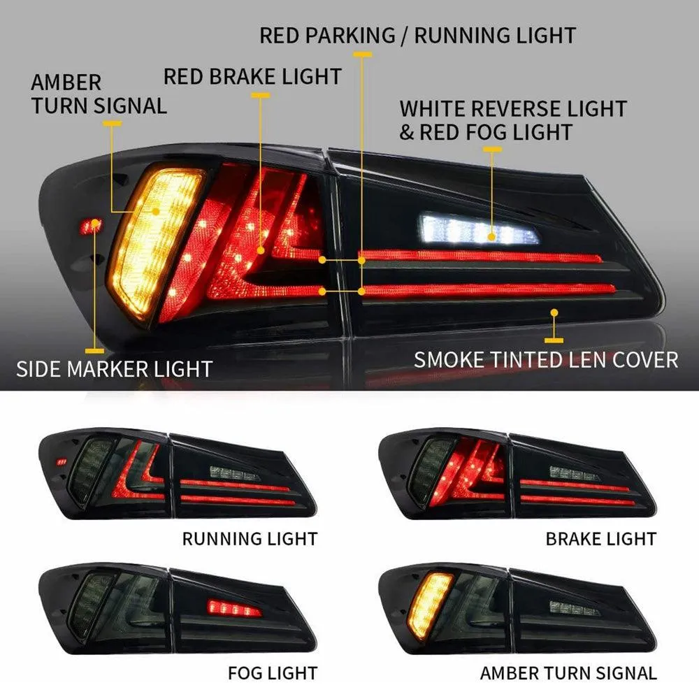 VLAND Headlights and Taillights For Lexus IS250/IS350 2006-2012 ISF 2008-2014